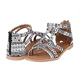 DREAM PAIRS Women's Summer Trendy Print Gladiator Flat Sandals