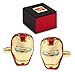 Marvel Avengers Iron Man Helmet Color Cufflinks Gift Box