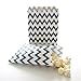 Dark Teal Blue Candy Buffet Bags/Wedding Favor Paper Goodie Bags (100 Pack) - Dark Blue Stripe, Chevron, Spanish Tile & Polka Dot Party Bags