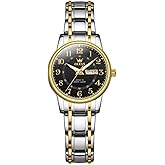 OLEVS Stainless Steel Women's Watch Dress Watches for Women with Date Fashion Ladies Business Waterproof Analog Quartz Small Wrist Watch Reloj Mujer
