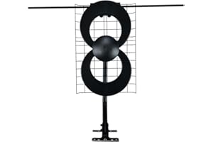 Antennas Direct ClearStream 2V Indoor Outdoor TV Antenna UHF VHF Multi-Directional, 60+ Mile Range, 4K 8K UHD, NEXTGEN TV – w/Reflector, 20-inch Mast