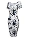 TAM WARE Women's Sweetheart Short Sleeve Midi Dress TWCWD053-WHITEBLUE-US S