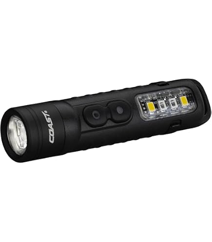 Coast KL35R 600 Lumen Rechargeable LED Pocket Flashlight with RED
