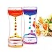 BESTOMZ 2 Pack Liquid Motion Bubbler Timer for Sensory Play, Colored Oil Hourglass Relaxation Toy
