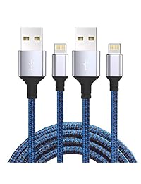 Moallia - Cargadores, 2 unidades, cable de carga rápida y duradero, cable de sincronización de datos y cargador de pared USB