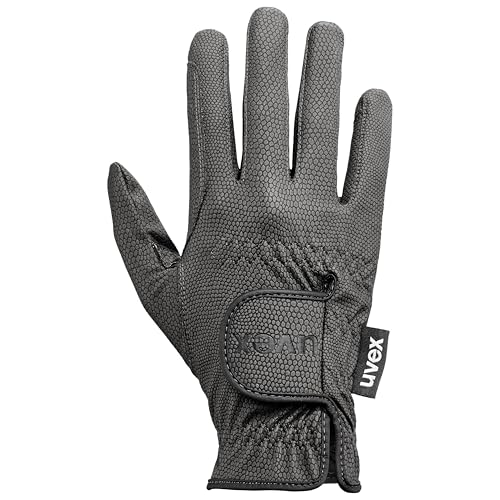 Uvex Sportstyle - dehnbarer Reithandschuh für Damen und Herren - exzellenter Grip & strapazierfähig - touchscreenfähig - Schwarz - 7.5
