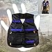 Tinksky Tactical Vest Adjustable for Nerf N-Strike Elite Battle Game gifts for men (Black+Blue)