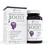 Brain Enhancer Health Supplements - Vitamins for Improving Memory and Focus Boost - Clarity and Brain Power - Help Concentration - Ginkgo Biloba - St John's Wort - Bacopa - 100% Moneyback Guarantee