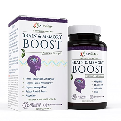 Brain Enhancer Health Supplements - Vitamins for Improving Memory and Focus Boost - Clarity and Brain Power - Help Concentration - Ginkgo Biloba - St John's Wort - Bacopa - 100% Moneyback Guarantee Brain Enhancer Health Supplements - Vitamins for Improving Memory and Focus Boost - Clarity and Brain Power - Help Concentration - Ginkgo Biloba - St John's Wort - Bacopa - 100% Moneyback Guarantee