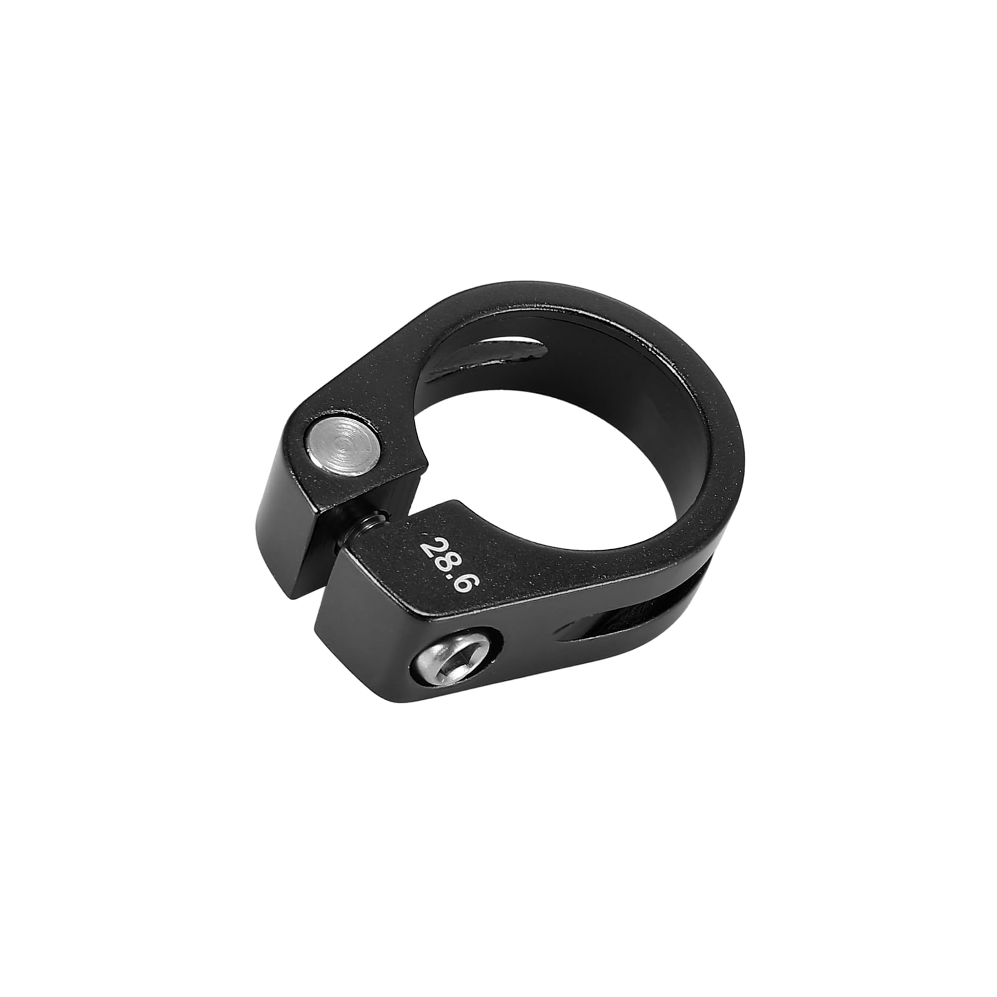 INFINAUTO 28.6mm Aluminium Alloy Bicycle Seat Post Clamp Seat Post Clip Black Stylish Design