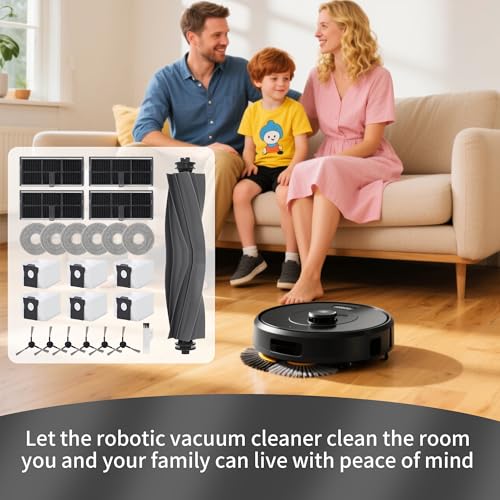 Accessories for Dreame L10s Pro Ultra Heat/L10s Ultra Gen 2/X30 Ultra/Mova E30 Ultra,Includes 6 Hand Towels, 6 Side Brushes, 6 Vacuum Bags, 4 Filters, 1 Main Brush, 1 Small Brush