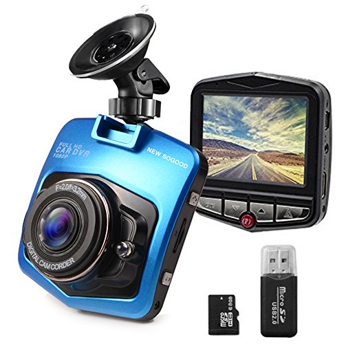 THINK SOGOOD 2.4" LCD HD 1080P Car DVR, 170° Wide Angle Lens Vehicle Video Camera with Loop Recording, Motion Detection, G-Sensor and Parking Monitor(Free 8G Micro SD Card) - Thumbnail 7