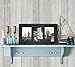Americanflat Hinged 4x6 Triple Picture Frame with 3 Photo Openings and Polished Glass - Distressed Wood Collage Picture Frames for Tabletop and Wall Display - Hampton Collection - Charcoal Black