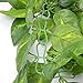RURALITY Faux Green Leaf Garland for Wedding Decor,Fake Greenery Garland for Table Mantle Decoration,189 Inches