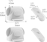 SAFELON 2 Pieces Baby Safety Sliding Window Lock Grey, No Drill Install view 7