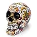 Tvoip Creative Colorful Pattern Skull Ornaments Resin Halloween Horror Modern Skull Statue Personality Home Decoration