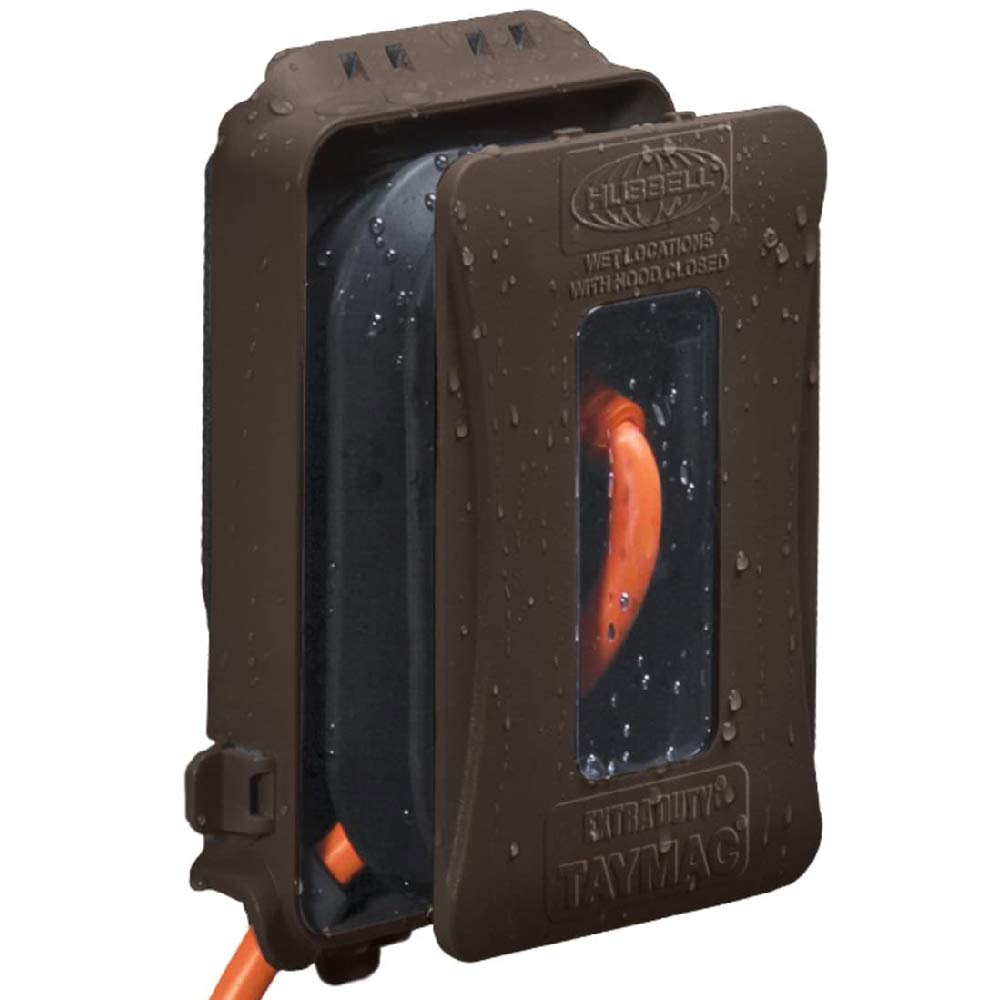 Photo 1 of TAYMAC ML500 Single-Gang Mount 16-in-1 Flat Nonmetallic Weatherproof Vertical/Horizontal, 1-Pack, Bronze
