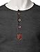 H2H Mens Premium Fitted Short-Sleeve Contrast Color Stitching T-Shirt CHARCOAL US L/Asia XL (JDSK31)