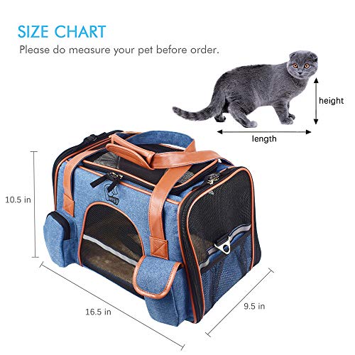 Premium-Pet-Carrier-Airline-Approved-Soft-Sided-for-Cats-and-Dogs-Portable-Cozy-Travel-Pet-Bag-Car-Seat-Safe-Carrier