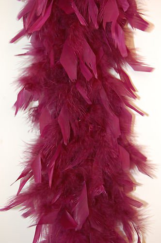 80 Gram Chandelle Feather Boa - PLUM 2 Yards