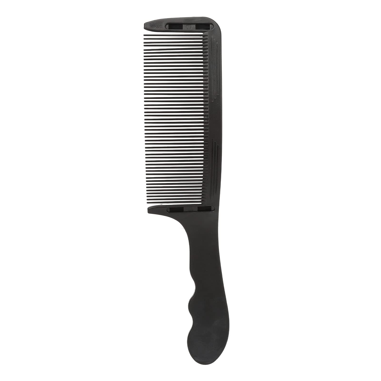 ZJchao Curved Barber Clipper Comb - Professional Flat Top Blending Fade Hair Cutting Comb, 3 Interchangeable Lengths, Black, for Men and Women