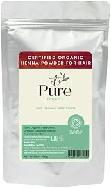 Its Pure Certified Organic Henna Powder 200g for Hair Coloring