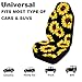 Venhoo Car Seat Covers Lovely Sunflower Universal Auto Front Seats Protector Compatible Fits for Most Car, SUV Sedan & Truck-2 Pcs