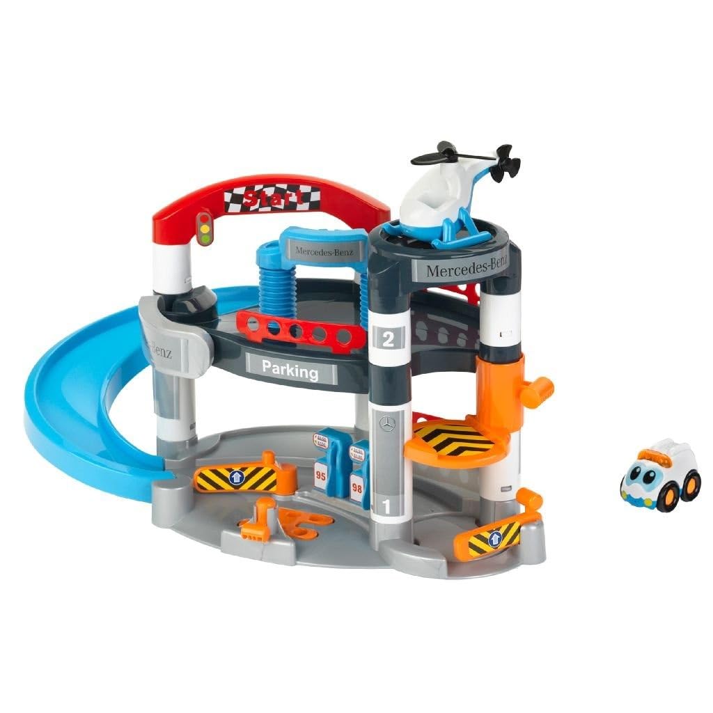 Theo Klein 2856 - Mercedes-Benz Parking Garage 1+ with 2 Levels and Sound Car