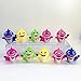 10 pcs Cute Shark Cupcake Toppers (5 colors), Shark Cake Toppers Picks for Kids Birthday Party, Baby Shower Cake Decorations