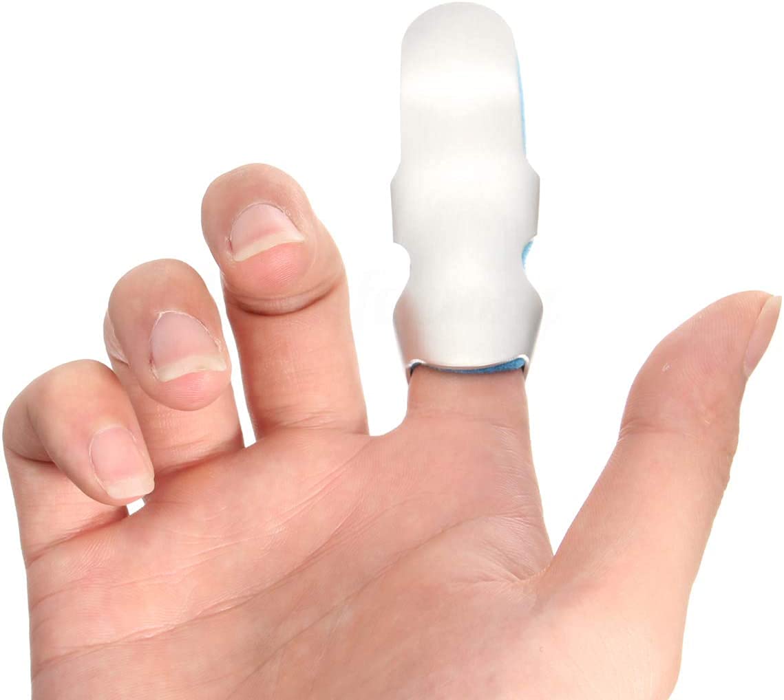 Solace Care Finger Immobilising Splint with Soft Foam - Ideal for Broken/Fractured Finger or Thumb - Frog Mallet Finger Splint- DIP Joint Protection Injury Pain Foam Brace (Unisex) (Small)