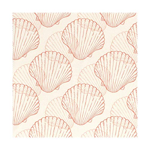 Placemats Ocean Sea Shell Pattern Seamless 12x12 inch one Piece Heat Resistant Non Slip for Dinning Table