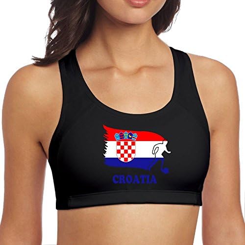 JMFASHION Croatia Football Soccer Flag Women Racerback Sport Bra for Yoga Running Gym Workout Fitness