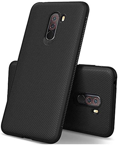 SVIMO Flexible TPU Shockproof Protective Case for Xiaomi Pocophone F1 (Coal Black)