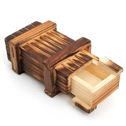 SICA Mini Compartment Wooden Secret Toy Magic Puzzle Box