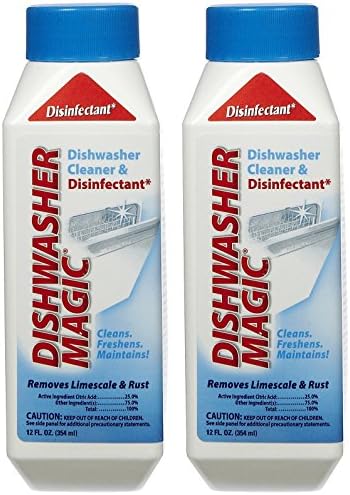 Dishwasher Magic Cleaner and Disinfectant, 12 oz, Pack of 2