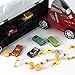 Prextex 21'' Car Carrier Toy Truck with 6 Toy Cars and Accessories - Detachable Toy Vehicle Transporter for Boys and Toddlers