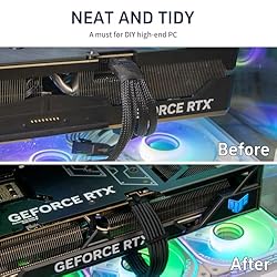 Sirlyr Corsair 12vhpwr Cable,12+4 Pin to Dual 8 Pin