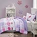 Mi Zone Kids Twirling Tutu Full/Queen Bedding For Girls Quilt Set - Purple Pink , Princess – 4 Piece Kids Girls Quilts – Ultra Soft Microfiber Quilt Sets Coverlet