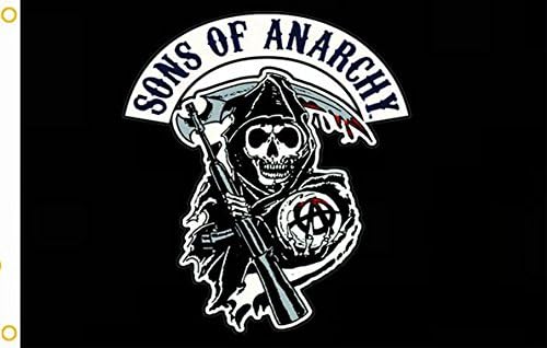 AihccyAihccy Sons Of Anarchy Black Flying Flag 3ft x 5ft