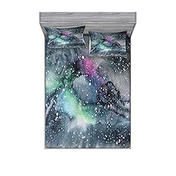 Ambesonne Psychedelic Fitted Sheet & Pillow Sham