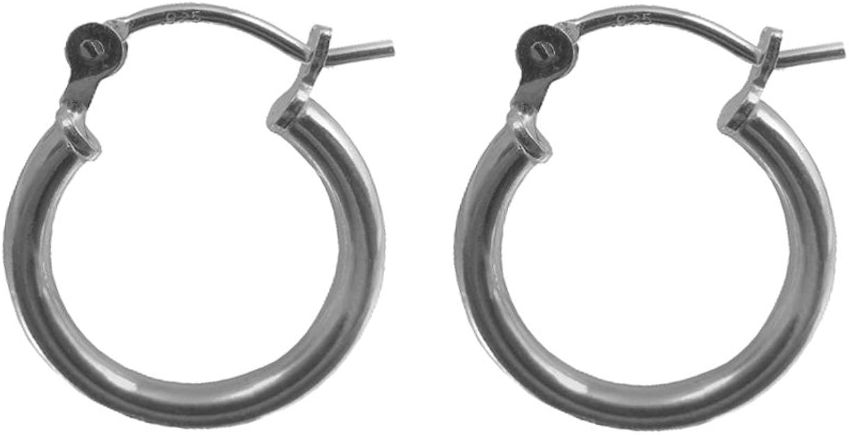 3mm By 19mm Thin Hinged Hoops 925 Sterling Silver Snapback