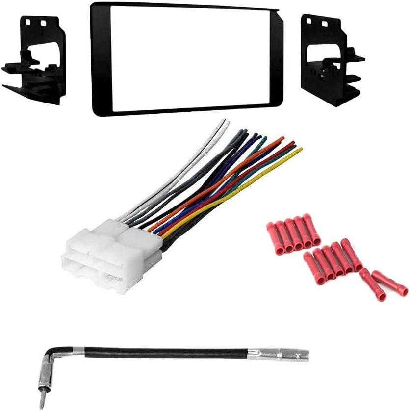 KIT810 Bundle with Car Stereo Installation Kit for Chevrolet CK Pickup – 1995 – 2000 in Dash Mounting Kit, Harness, Antenna Adapter for Double Din Radio Receivers (4 Item)
