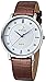 Tonnier Super Slim Quartz Casual Wristwatch Business Brown Genuine Leather Analog Men's Watch