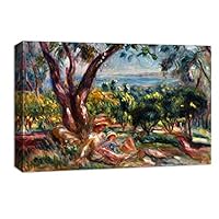 Canvas Wall Art Landscape at Beautiful by Pierre-Auguste Renoir Canvas Prints Home Artwork Decoration for Living Room,Bedroom - 12x18 inches