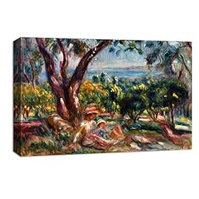 Canvas Wall Art Landscape at Beautiful by Pierre-Auguste Renoir Canvas Prints Home Artwork Decoration for Living Room,Bedroom - 12x18 inches