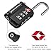 TSA-Approved Lock for Travel/Luggage with Open Alert Indicator, 2 Packs Solid Gym Lock, Easy to Set Combination & Read Dials (After Inspecting, TSA Must Re-Lock Before Moving Airline Master Key)