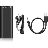 Digital Voice Recorder 16GB - Noise Reduction Audio Recorder with Playback | Mini USB Audio Recorder with MP3 Player Function,for Lecture, Meeting, Interview, Dictation