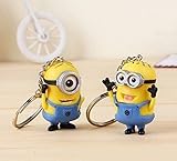 Despicable Me Minion Toy Rubber KeyChain figure 2pcs