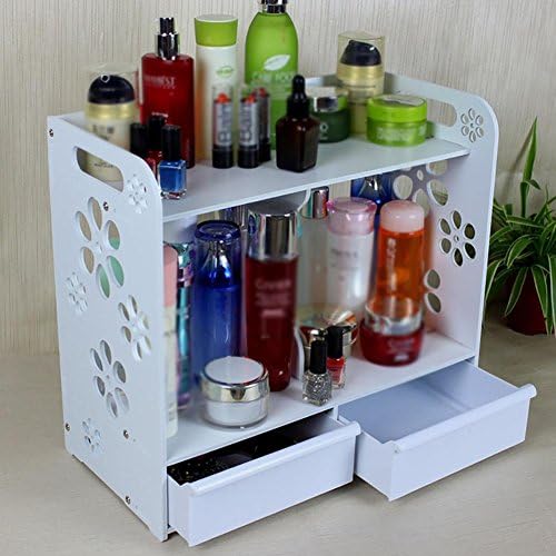 FLHSLY Cosmetic Storage Shelf Waterproof Bathroom Storage Shelf Finishing Shelf Wall hanging Support Wall hanging Multifunction Cosmetic case storage