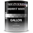 Paint on Screen Projection Screen Paint (Radiant Whte - Gallon)